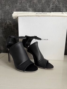 Balenciaga Black Neoprene Heels